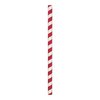 Hoffmaster 8.5" Giant Red and White Stripe Paper Straws PK 1500 PK 600251
